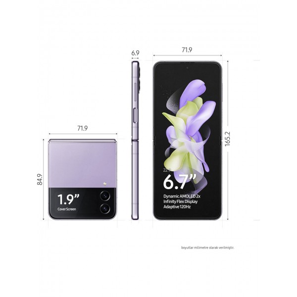 Samsung Galaxy Z Flip4 128 GB 8 GB Ram (Samsung Türkiye Garantili)
